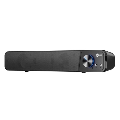Lenovo - Lenovo Lecoo DS111 Kablolu (USB + 3.5mm Jack Girişli) Stereo 6W Soundbar Taşınabilir Siyah Hoparlör