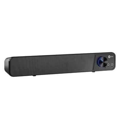 Lenovo Lecoo DS111 Kablolu (USB + 3.5mm Jack Girişli) Stereo 6W Soundbar Taşınabilir Siyah Hoparlör - Thumbnail