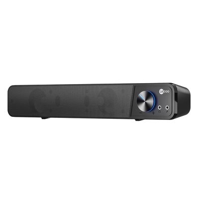 Lenovo Lecoo DS111 Kablolu (USB + 3.5mm Jack Girişli) Stereo 6W Soundbar Taşınabilir Siyah Hoparlör - Lenovo
