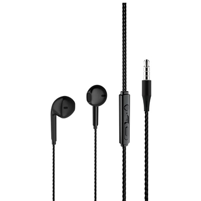 Lenovo Lecoo EH104B 3.5mm Jack Black In-Ear Headphone with Mic - Thumbnail