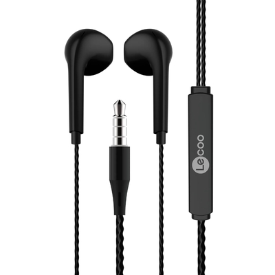 Lenovo Lecoo EH104B 3.5mm Jacklı Siyah Kulak İçi Mikrofonlu Kulaklık - Thumbnail