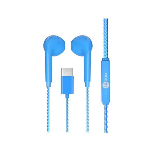 Lenovo Lecoo EH104C-BL Type-C Blue In-Ear Headphone with Microphone
