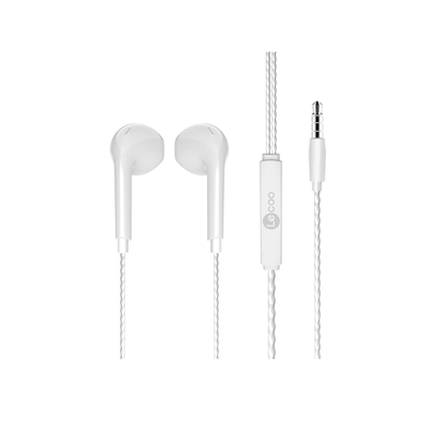 Lenovo Lecoo EH104W 3.5mm Jack White In-Ear Headphone with Mic - Thumbnail