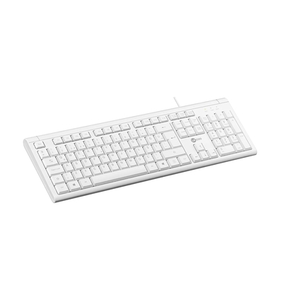 Lenovo Lecoo KB101 USB Wired White Turkish Q Keyboard - Thumbnail