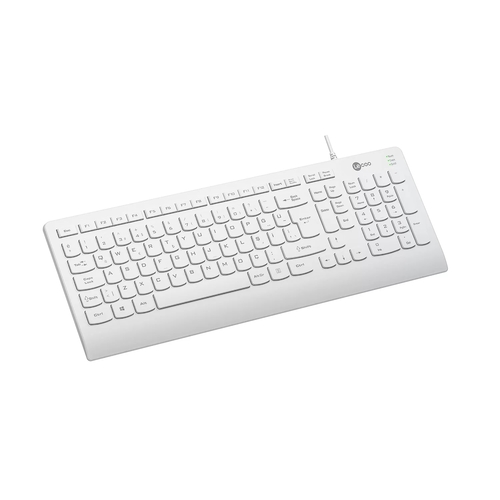 Lenovo Lecoo KB103 USB Wired White Turkish Q Keyboard