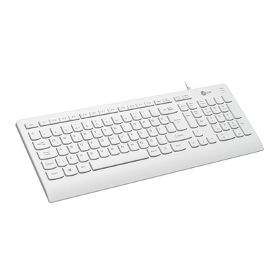 Lenovo Lecoo KB103 USB Wired White Turkish Q Keyboard - Thumbnail