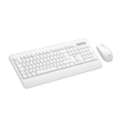 Lenovo Lecoo KW202 Kablosuz Beyaz Türkçe Q Klavye & Mouse Set - Thumbnail