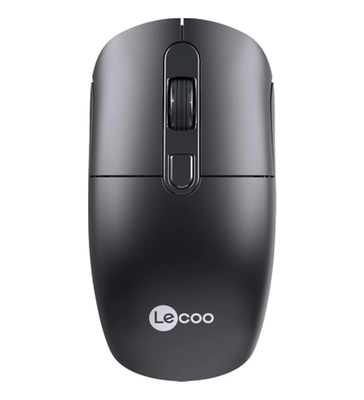 Lenovo - Lecoo M2001 Kablosuz Optik 1600DPI 4 Tuşlu Siyah Mouse