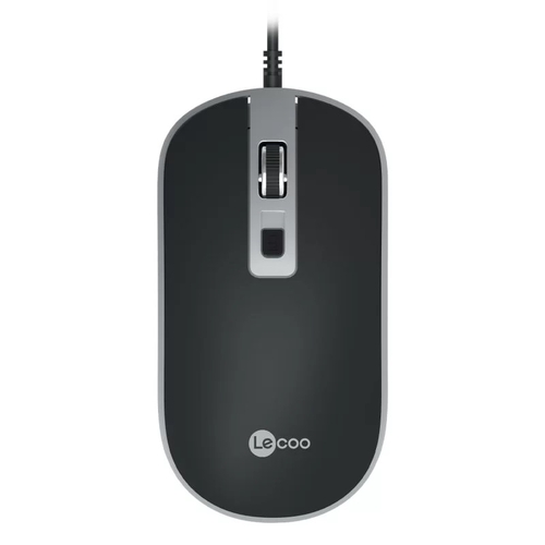 Lenovo Lecoo MS104 USB Kablolu 1600DPI 4 Tuşlu Optik Mouse Siyah - 1