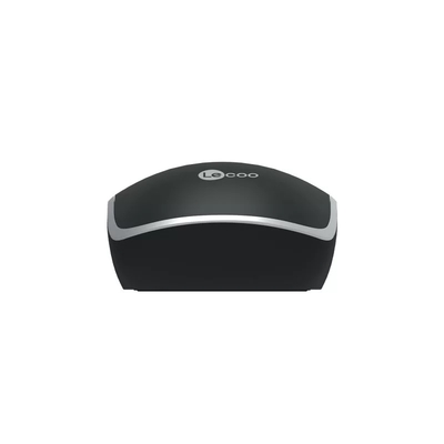 Lenovo Lecoo MS104 USB Wired 1600DPI 4 Button Black Optical Mouse - Thumbnail