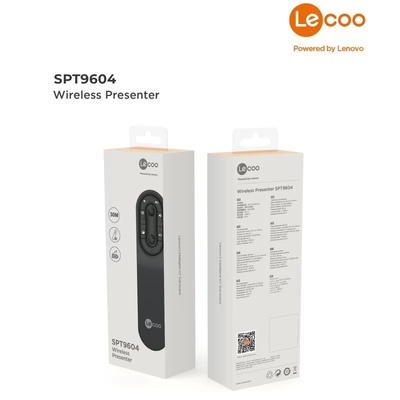 Lenovo Lecoo SPT9604 2.4 Ghz Wireless Laser Presenter Professional Black Presentation Remote - Thumbnail