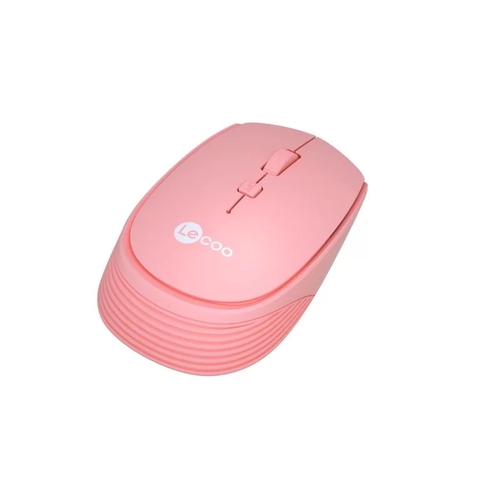 Lenovo Lecoo WS202 Wireless 1200DPI 4 Button Pink Optical Mouse