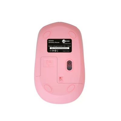 Lenovo Lecoo WS202 Wireless 1200DPI 4 Button Pink Optical Mouse - Thumbnail