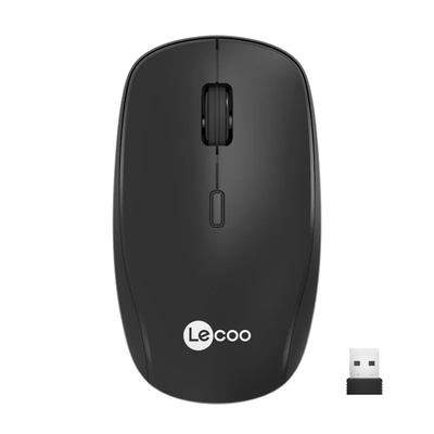Lenovo Lecoo WS203 Kablosuz 2400DPI 4 Tuşlu Siyah Optik Mouse - Thumbnail