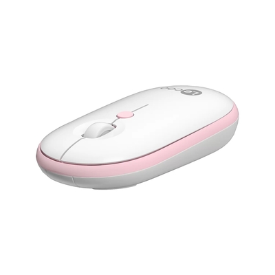 Lenovo Lecoo WS212 Wireless 1600DPI 4 Button White & Pink Optical Mouse - Thumbnail