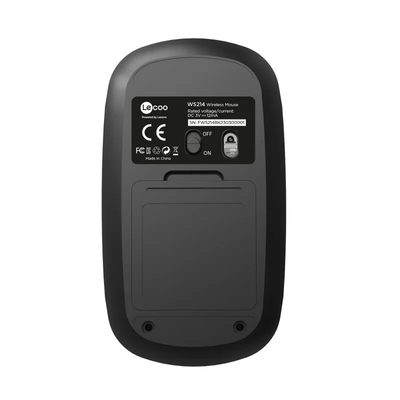Lenovo Lecoo WS214 Wireless 1200DPI 3 Button Black Optical Mouse - Thumbnail