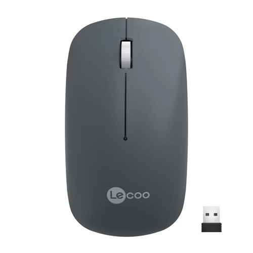 Lenovo Lecoo WS214 Wireless 1200DPI 3 Button Grey Optical Mouse
