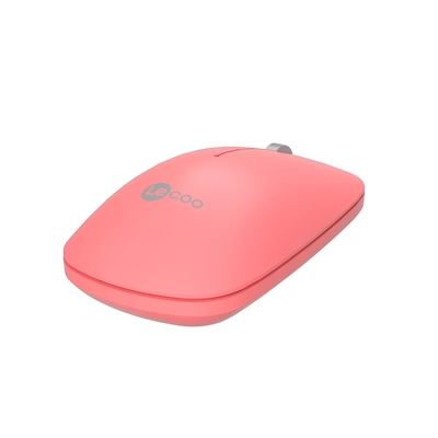 Lenovo Lecoo WS214 Wireless 1200DPI 3 Button Pink Optical Mouse - Thumbnail