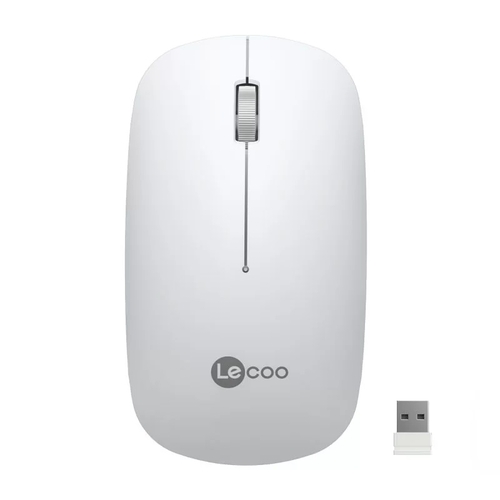 Lenovo Lecoo WS214 Wireless 1200DPI 3 Button White Optical Mouse