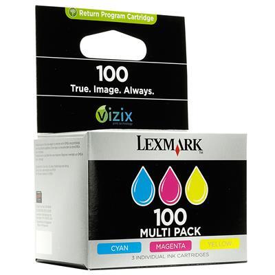 LEXMARK - Lexmark 100 14N0849 3'lü Paket Renkli Kartuş - S305 / S405