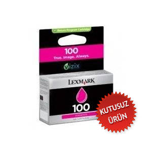 LEXMARK - Lexmark 100 14N0901E Kırmızı Renkli Mürekkep Kartuş (U)