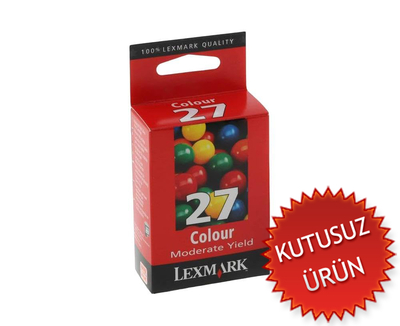 LEXMARK - Lexmark 10N0227 (27) Color Original Cartridge - X1270 (Without Box)
