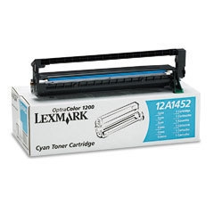 Lexmark 12A1452 Cyan Color Laser Toner - 1200 / 1200M - LEXMARK