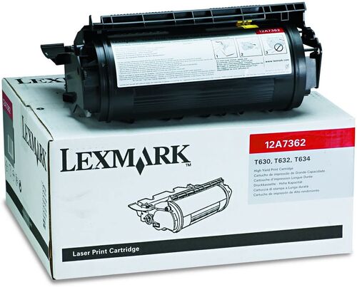 Lexmark 12A7362 Black Original Toner - T634 / T630dn 