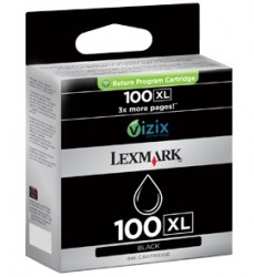 LEXMARK - Lexmark 14N1068E (100XL) Siyah Orjinal Kartuş Yüksek Kapasite - S305 (U) (T2692)