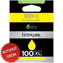 LEXMARK - Lexmark 14N1071E (100XL) Sarı Orjinal Kartuş Yüksek Kapasite - Pro-205 (U)