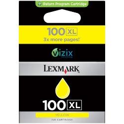 LEXMARK - Lexmark 14N1071E (100XL) Sarı Orjinal Kartuş Yüksek Kapasite - Pro-205 (T10678)