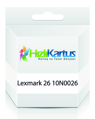 LEXMARK - Lexmark 10N0026 (26) Renkli Muadil Kartuş - X1270