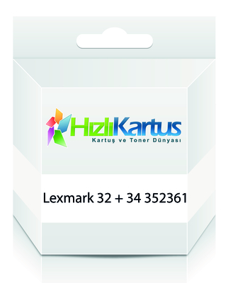 LEXMARK - Lexmark 352361 (32 + 34) Renkli Muadil Kartuş - X3350 (T15792)