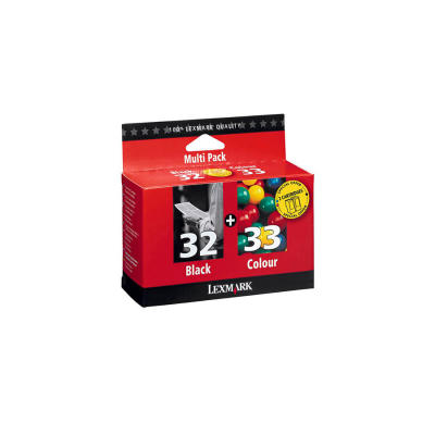 Lexmark 33+32 Black + Color Original Cartridge Dual Pack - Z815 / X5250 - LEXMARK