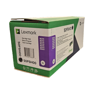Lexmark 505H 50F5H00 Black Original Toner - MS310 / MS410 - Thumbnail