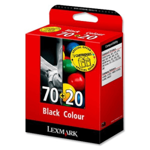 Lexmark 70+20 Black + Color Original Cartridge Dual Pack - F4270 / X4250 - LEXMARK