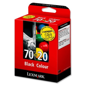 Lexmark 70+20 Siyah + Renkli Orjinal Kartuş 2li Paket - F4270 / X4250 (T7571)