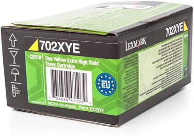 Lexmark 70C2XYE Sarı Orjinal Toner Yüksek Kapasite - CS510de / CS510dte (T15434) - LEXMARK