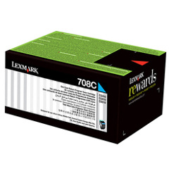 Lexmark 70C80C0 708C Cyan Original Toner - CS310 / CS410 - LEXMARK
