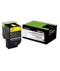 LEXMARK 70C8HY0 708HY Yellow Original Toner CS310/CS410/CS510 - LEXMARK