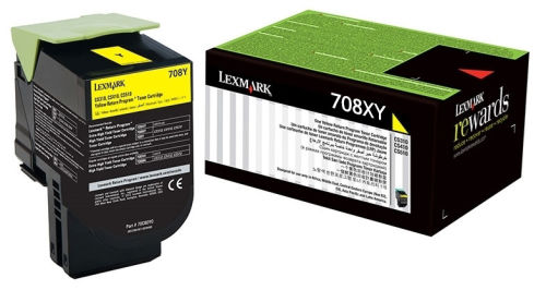 Lexmark 70C8XY0 (708XY) Sarı Orjinal Toner - CS510 (T8051)