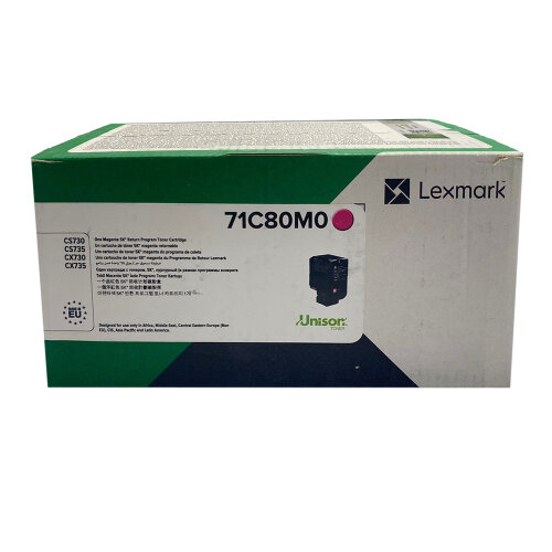 Lexmark 71C80M0 Kırmızı Orjinal Toner - CS730 - 1