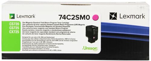 Lexmark 74C2SM0 Kırmızı Orjinal Toner - CS720 / CX725 - 1