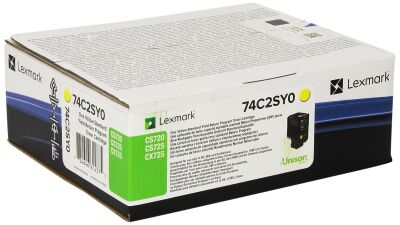 Lexmark 74C2SY0 Sarı Orjinal Toner - CS720 / CX725 - 1