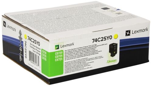 Lexmark 74C2SY0 Sarı Orjinal Toner - CS720 / CX725 - 1