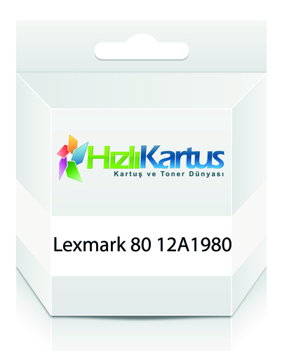 Lexmark 12A1980 (80) Renkli Muadil Kartuş - 3200 (T15810)