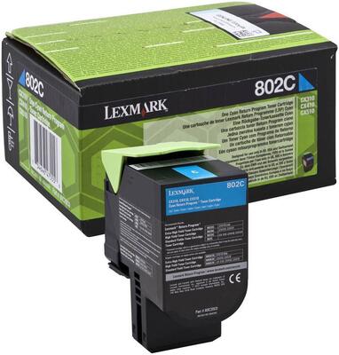 LEXMARK - Lexmark 80C20C0 (802C) Mavi Orjinal Toner - CX310 / CX410 (T13582)