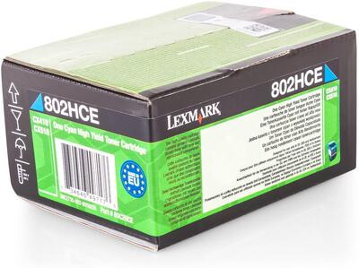 Lexmark 80C2HCE Cyan Original Toner - CX410 / CX510 - LEXMARK
