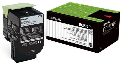 Lexmark 80C80K0 (808K) Black Original Toner - CX410 / CX510
