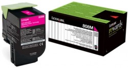 LEXMARK - Lexmark 80C8HM0 (808HM) Magenta Original Toner Hıgh Capacity - CX410 / CX510 